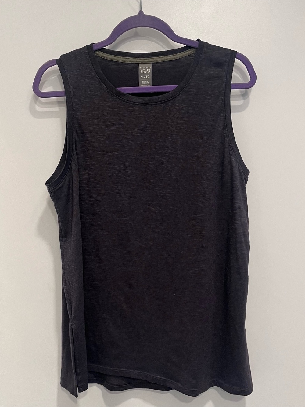Mountain Hardwear Tank Top Mens XL Sleeveless Performance Knit Grey Active Gym